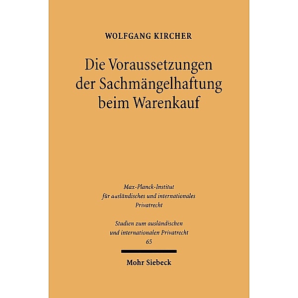 Kircher, W: Voraussetzungen der Sachmängelhaftung beim Waren, Wolfgang Kircher