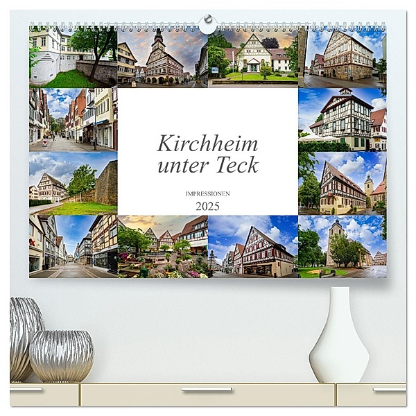 Kirchheim unter Teck Impressionen (hochwertiger Premium Wandkalender 2025 DIN A2 quer), Kunstdruck in Hochglanz, Calvendo, Dirk Meutzner