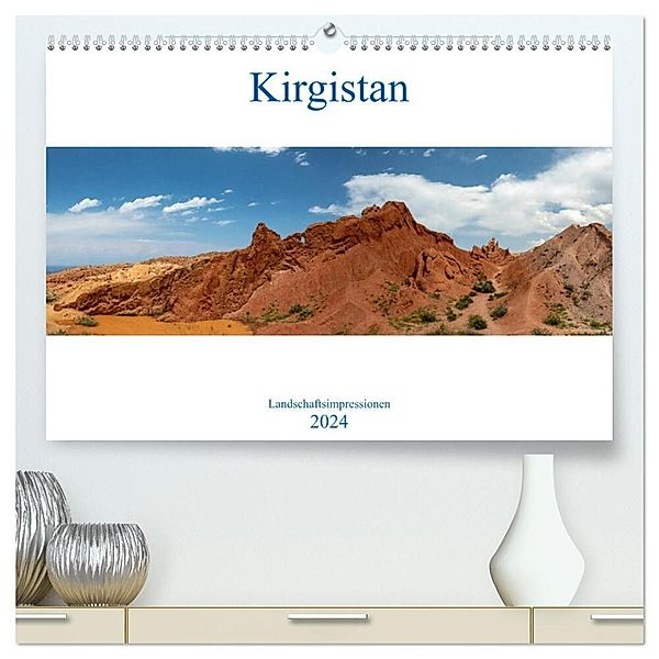 Kirgistan - Landschaftsimpressionen (hochwertiger Premium Wandkalender 2024 DIN A2 quer), Kunstdruck in Hochglanz, Winfried Rusch