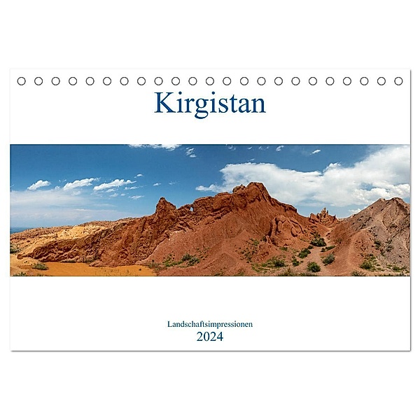 Kirgistan - Landschaftsimpressionen (Tischkalender 2024 DIN A5 quer), CALVENDO Monatskalender, Winfried Rusch
