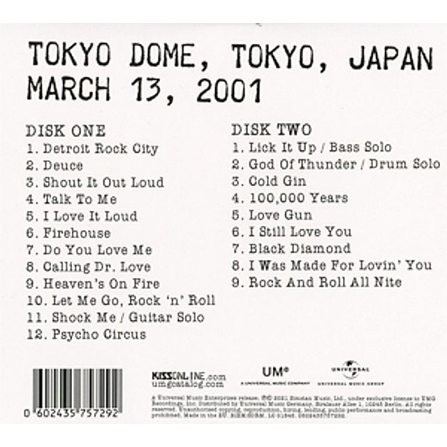 KISS Off The Soundboard: Tokyo 2001 CD von Kiss bei Weltbild.de
