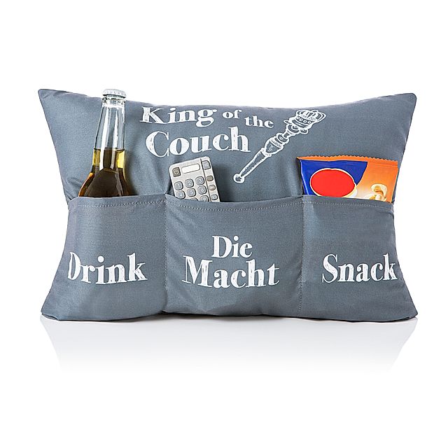 Kissen King of the Couch grau, 49 x 35 cm bestellen | Weltbild.at