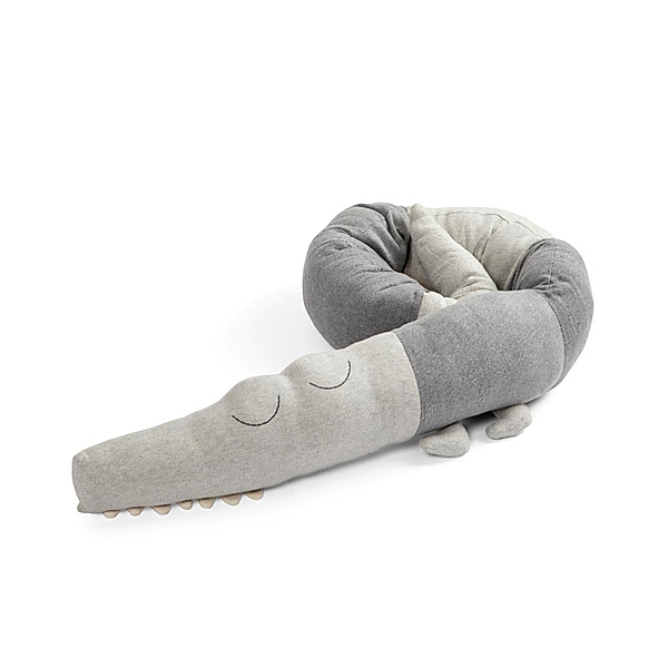 Sebra Kissen SLEEP CROC (190cm) in elephant grey