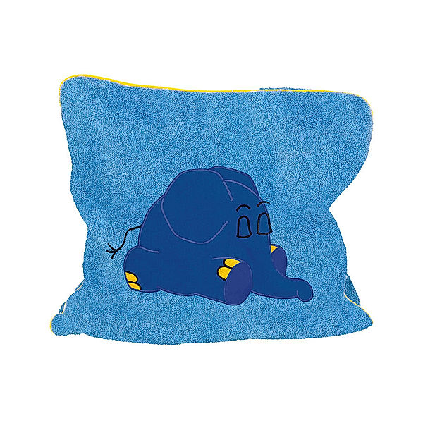 Smithy Kissenbezug ELEFANT (40x40) in blau