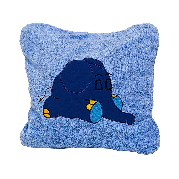 Smithy Kissenbezug ELEFANT (40x40) in blau