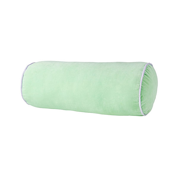 rice Kissenrolle PIPING - MEDIUM (60x25) in green/lavender