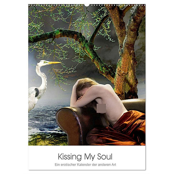 Kissing My Soul. Ein erotischer Kalender der anderen Art (Wandkalender 2024 DIN A2 hoch), CALVENDO Monatskalender, Arthur Andingh