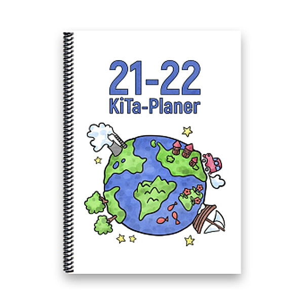 KiTa-Planer 2021-22 (weiß, Welt)