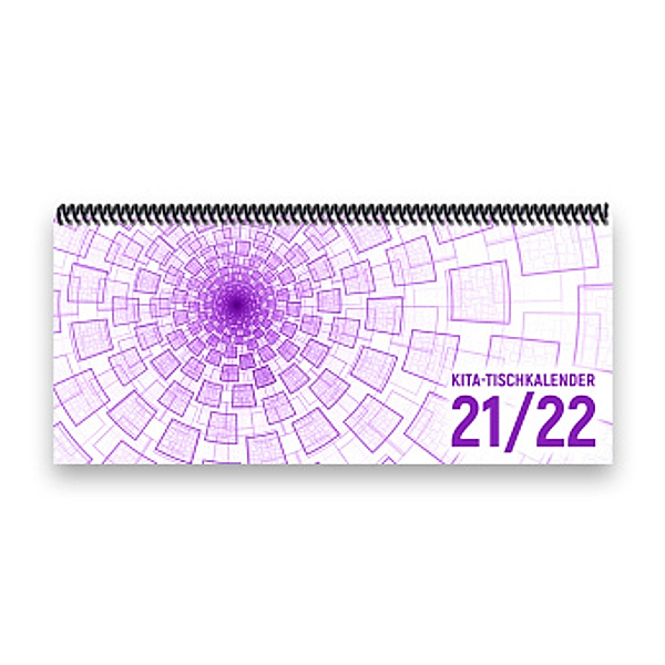 Kita-Tischkalender 2021/22 XL (Tunnel, lila)