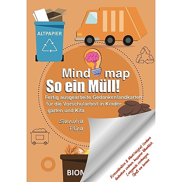 KitaFix-Mindmap So ein Müll! (Fertig ausgearbeitete Gedankenlandkarten für die Vorschularbeit in Kindergarten und Kita), Sandra Plha