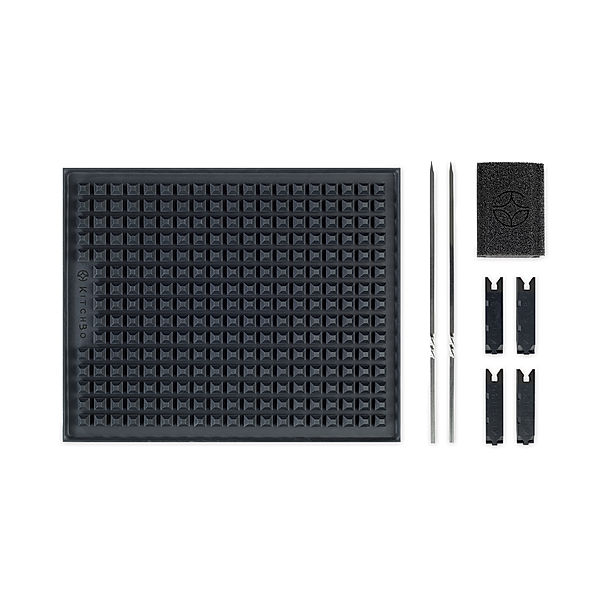 KitchBo Silikon-Backmatte Starter Set 8-tlg. 37x28cm schwarz