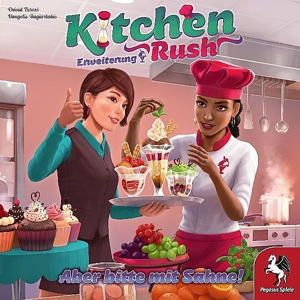 Pegasus Spiele Kitchen Rush: Aber bitte mit Sahne (Spiel-Zubehör), Dávid Turczi, Vangelis Bagiartakis