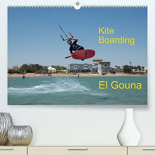 Kite Boarding El Gouna (Premium, hochwertiger DIN A2 Wandkalender 2023, Kunstdruck in Hochglanz), Franz Faltermaier