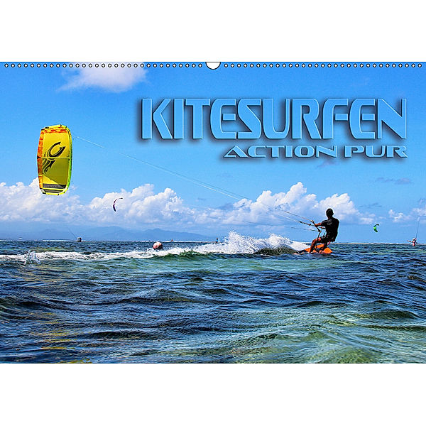 Kitesurfen - Action pur (Wandkalender 2019 DIN A2 quer), Renate Bleicher