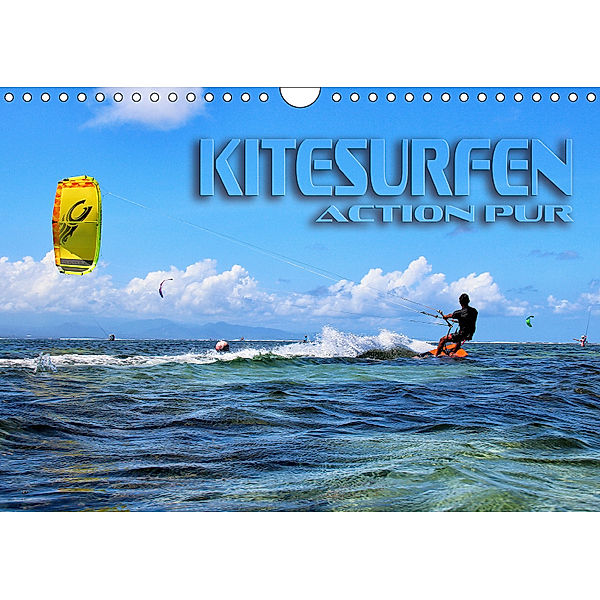 Kitesurfen - Action pur (Wandkalender 2019 DIN A4 quer), Renate Bleicher