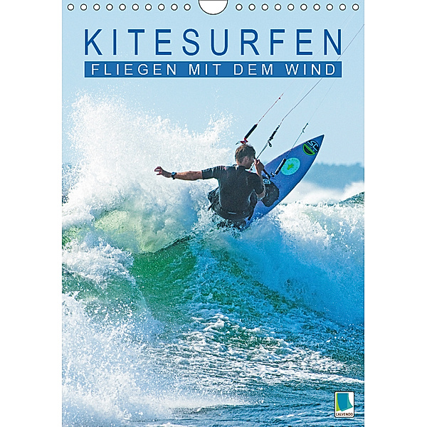 Kitesurfen: Fliegen mit dem Wind (Wandkalender 2019 DIN A4 hoch), Calvendo