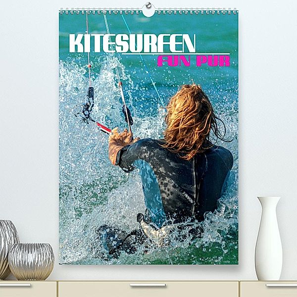 Kitesurfen - Fun pur (Premium, hochwertiger DIN A2 Wandkalender 2023, Kunstdruck in Hochglanz), Renate Utz