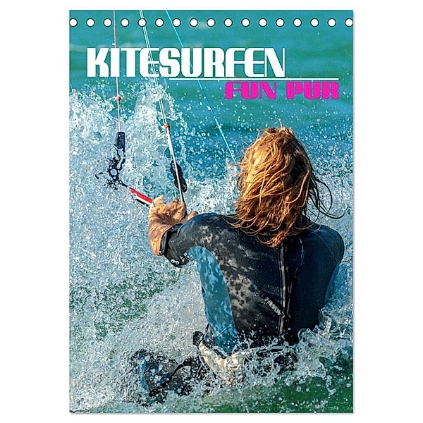 Kitesurfen - Fun pur (Tischkalender 2024 DIN A5 hoch), CALVENDO Monatskalender, Renate Utz