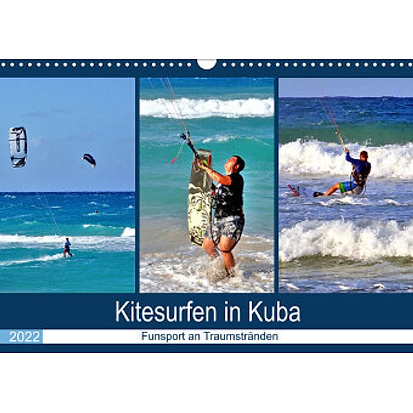 Kitesurfen in Kuba - Funsport an Traumstränden (Wandkalender 2022 DIN A3 quer), Henning von Löwis of Menar, Henning von Löwis of Menar