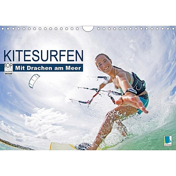 Kitesurfen: Mit Drachen am Meer (Wandkalender 2020 DIN A4 quer)