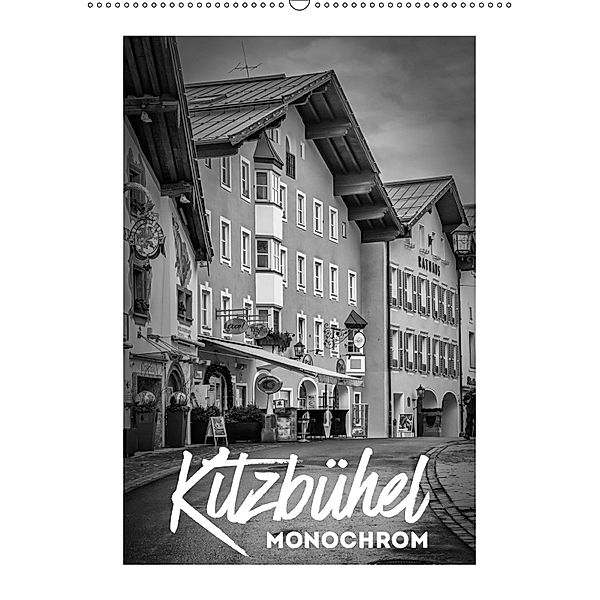 Kitzbühel Monochrom (Wandkalender 2019 DIN A2 hoch), Melanie Viola