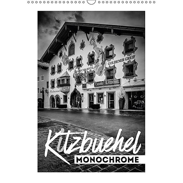 Kitzbuehel Monochrome (Wall Calendar 2019 DIN A3 Portrait), Melanie Viola