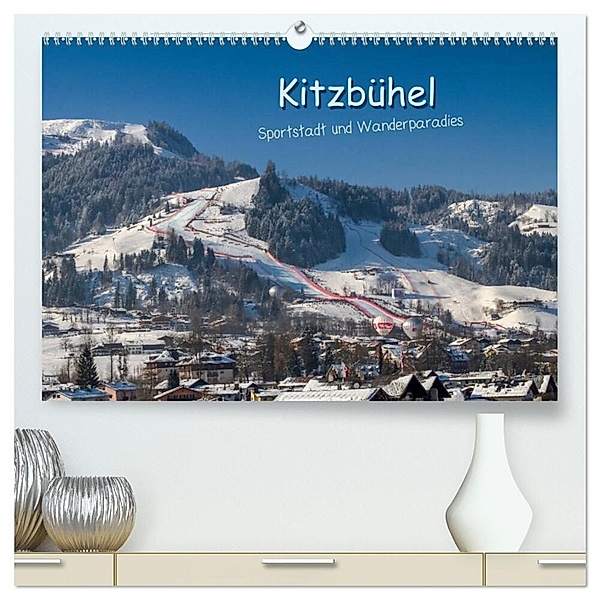 Kitzbühel, Sportstadt und Wanderparadies (hochwertiger Premium Wandkalender 2024 DIN A2 quer), Kunstdruck in Hochglanz, Peter Überall