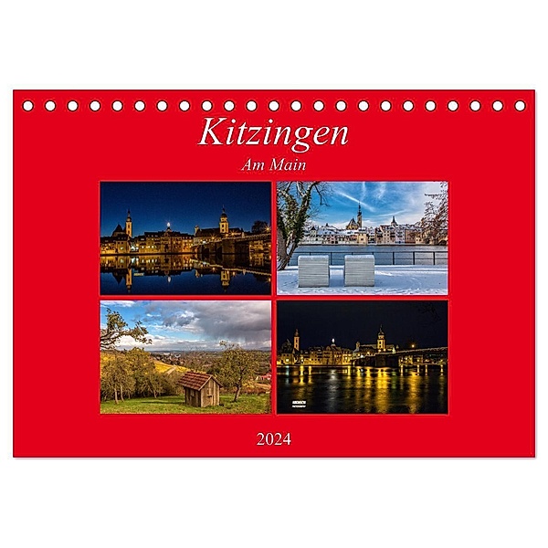 Kitzingen am Main (Tischkalender 2024 DIN A5 quer), CALVENDO Monatskalender, hans will