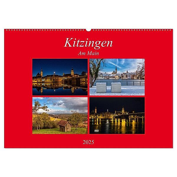 Kitzingen am Main (Wandkalender 2025 DIN A2 quer), CALVENDO Monatskalender, Calvendo, hans will
