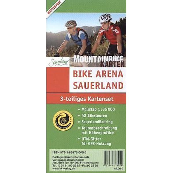 KKV Mountainbikekarte / KKV Mountainbikekarte Bike Arena Sauerland, 3 Bl.