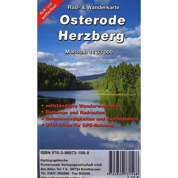 KKV Rad- und Wanderkarte Osterode - Herzberg