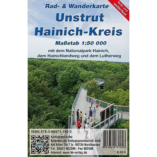 KKV Rad- und Wanderkarte Unstrut-Hainich-Kreis