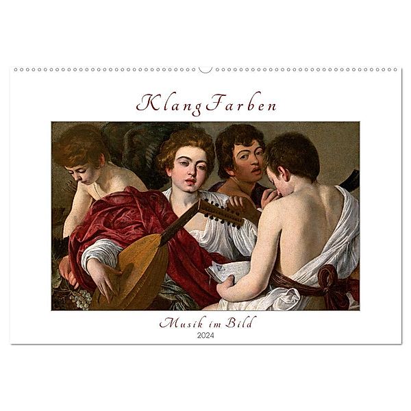 KlangFarben - Musik im Bild (Wandkalender 2024 DIN A2 quer), CALVENDO Monatskalender, 4arts