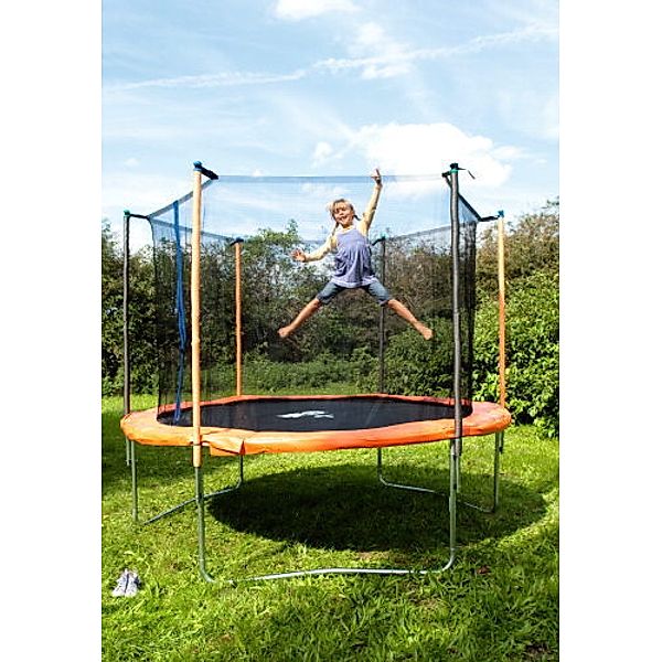 Klapp-Trampolin, Ø 426cm (Farbe: orange)