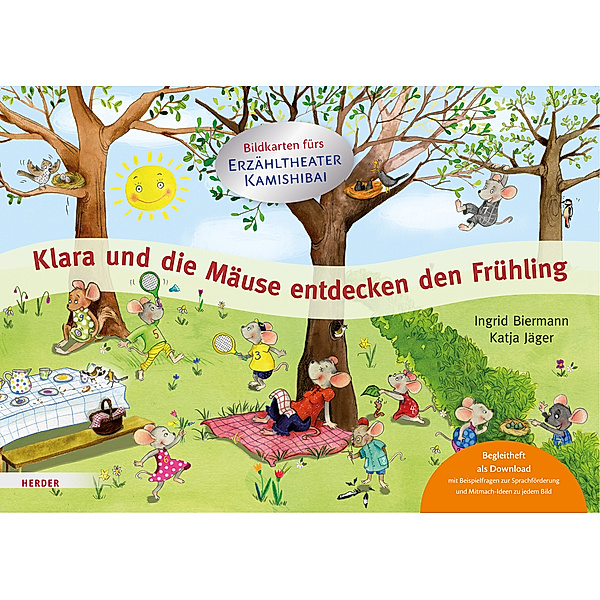 Klara und die Mäuse entdecken den Frühling. Bildkarten fürs Erzähltheater Kamishibai, Ingrid Biermann