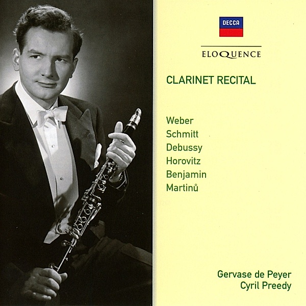 Klarinettenrecital, Gervase De Peyer, Cyril Preedy