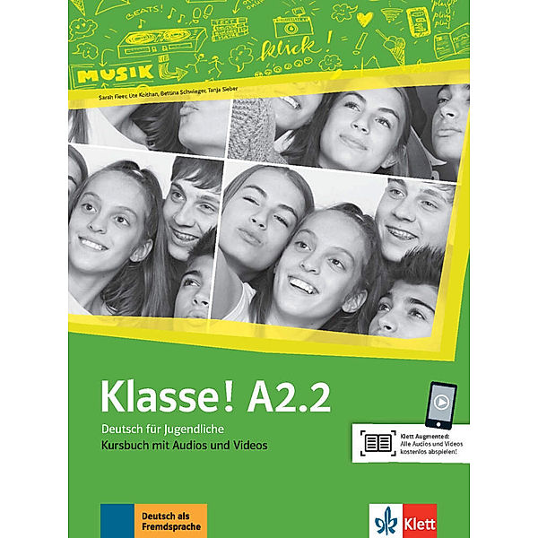 Klasse! / Klasse! A2.2 Kursbuch mit Audios und Videos online, Sarah Fleer, Ute Koithan, Tanja Mayr-Sieber, Bettina Schwieger