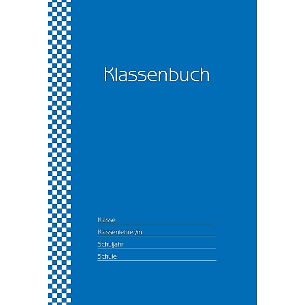 Klassenbuch Standard, Umschlagfarbe: blau