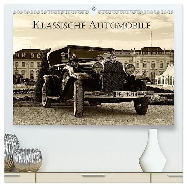 Klassische Automobile (hochwertiger Premium Wandkalender 2024 DIN A2 quer), Kunstdruck in Hochglanz, Dmitri Moisseev