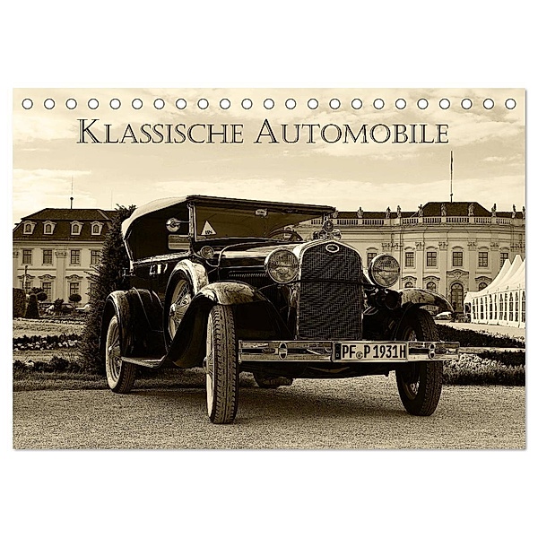 Klassische Automobile (Tischkalender 2025 DIN A5 quer), CALVENDO Monatskalender, Calvendo, Dmitri Moisseev
