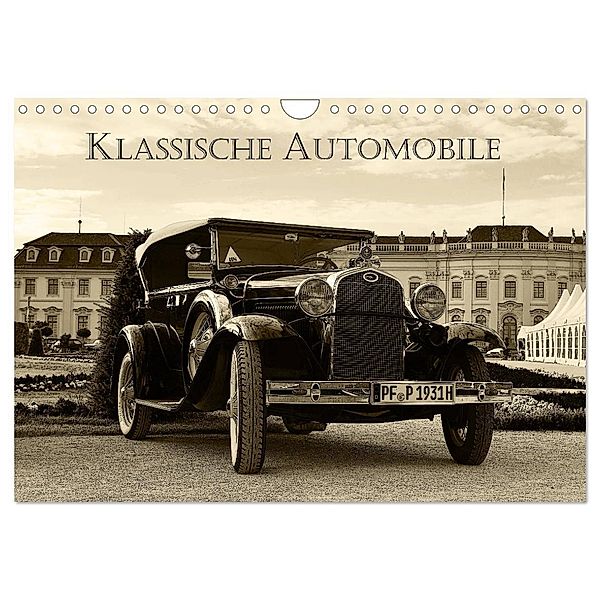 Klassische Automobile (Wandkalender 2024 DIN A4 quer), CALVENDO Monatskalender, Dmitri Moisseev