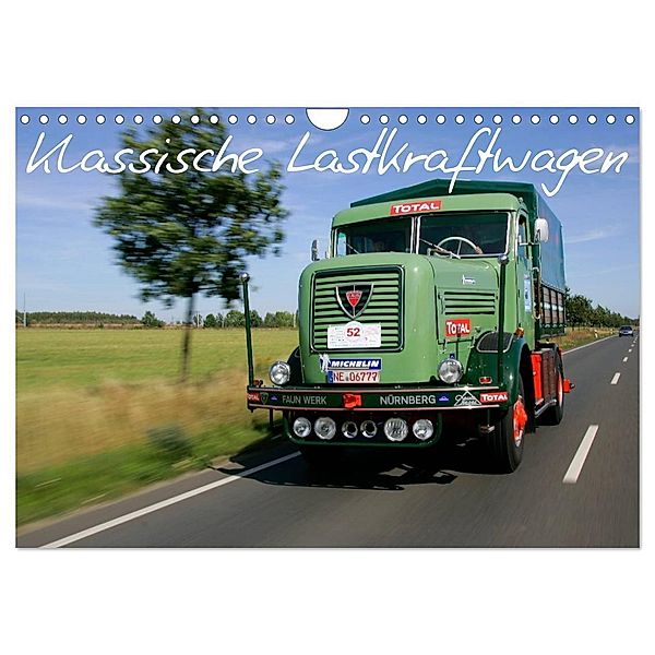 Klassische Lastkraftwagen (Wandkalender 2024 DIN A4 quer), CALVENDO Monatskalender, Stefan Bau