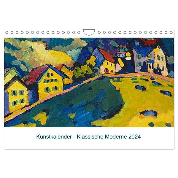 Klassische Moderne 2024 - Mit Kunst durchs Jahr (Wandkalender 2024 DIN A4 quer), CALVENDO Monatskalender, Artothek