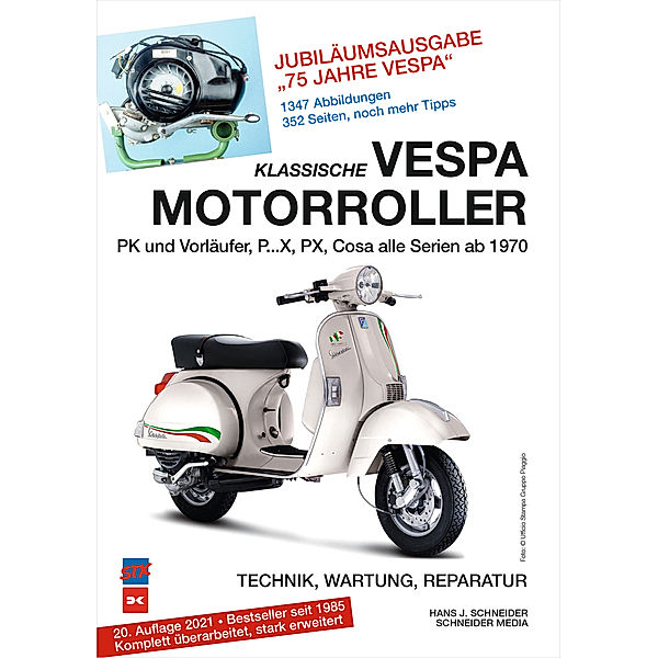 Klassische Vespa Motorroller, Hans J. Schneider