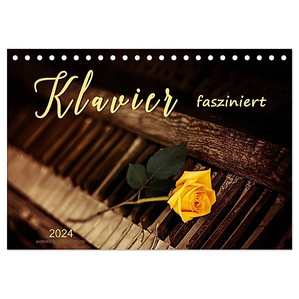 Klavier fasziniert (Tischkalender 2024 DIN A5 quer), CALVENDO Monatskalender, Peter Roder