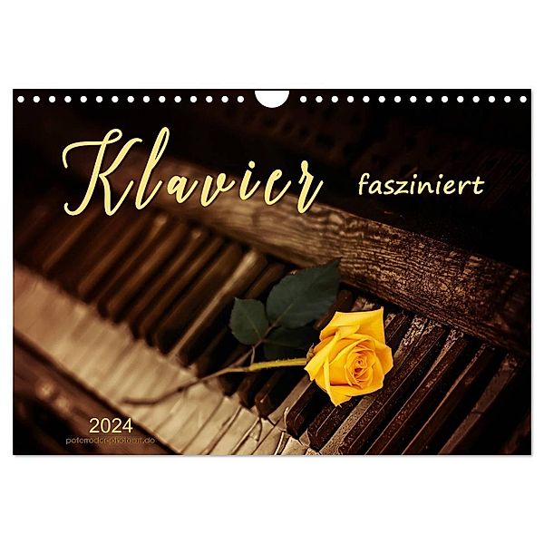 Klavier fasziniert (Wandkalender 2024 DIN A4 quer), CALVENDO Monatskalender, Peter Roder