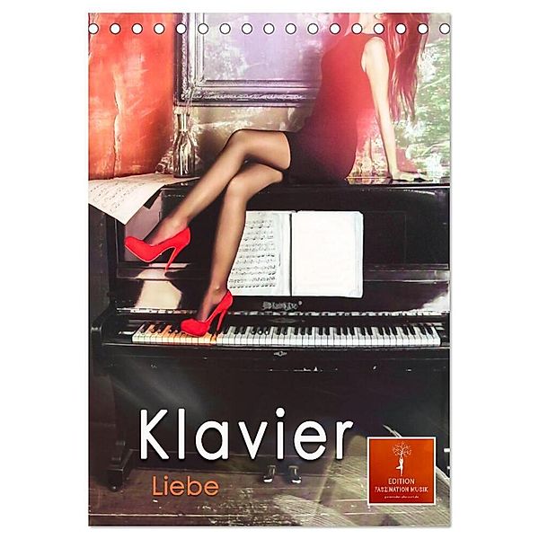 Klavier Liebe (Tischkalender 2024 DIN A5 hoch), CALVENDO Monatskalender, Peter Roder