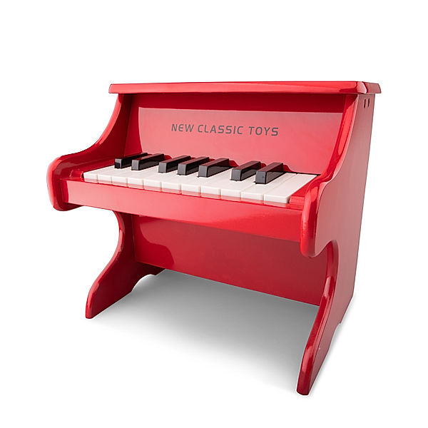 New Classic Toys Klavier PIANO mit 18 Tönen in rot