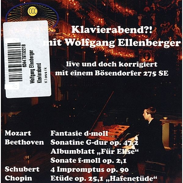 Klavierabend, Wolfgang Ellenberger