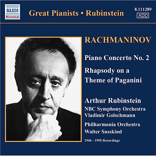 Klavierkonzert 2/Rhapsodie, Rubinstein, Golschmann, Susskind